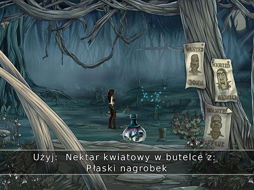 Następnie wetknij je do prawie pustej butelki z resztką alkoholu i tak otrzymany nektar kwiatowy w butelce postaw na płaskim nagrobku - Mapa skarbów - 3 - Śladami Złotego Żółwia - Kapitan Morgane i legenda Złotego Żółwia - poradnik do gry