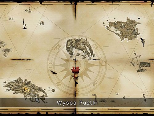 Porozmawiaj z Briscoe na temat odkryć związanych z pomnikiem Tannera, po czym wyjdź na korytarz i kliknąwszy schody wiodące na główny pokład, zaordynuj rejs na Wyspę Pustki (to ta, gdzie rozgrywa się akcja So Blonde), którą wybierz na mapie (w dole po lewej) - Wyprawa na Wyspę Pustki - 4 - Mroczne niebezpieczeństwo - Kapitan Morgane i legenda Złotego Żółwia - poradnik do gry