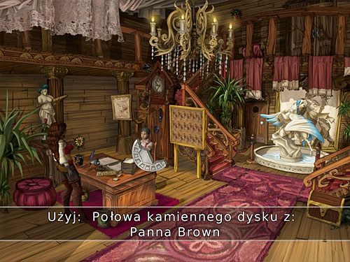 Porozmawiaj na wszystkie tematy z rezydującą w holu za biurkiem panną Brown - Zaginiony klucz - 4 - Mroczne niebezpieczeństwo - Kapitan Morgane i legenda Złotego Żółwia - poradnik do gry