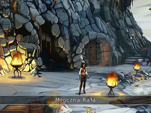 Następnie maszeruj na Mroczną Rafę (w dole ekranu, na lewo od kałuży) - Gdzie jest Briscoe (2) - 4 - Mroczne niebezpieczeństwo - Kapitan Morgane i legenda Złotego Żółwia - poradnik do gry