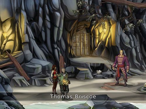 Tam, po znalezieniu się na plaży, zagadaj do przywiązanego do słupa Briscoe, a Morgane rozwiąże go - Gdzie jest Briscoe (2) - 4 - Mroczne niebezpieczeństwo - Kapitan Morgane i legenda Złotego Żółwia - poradnik do gry