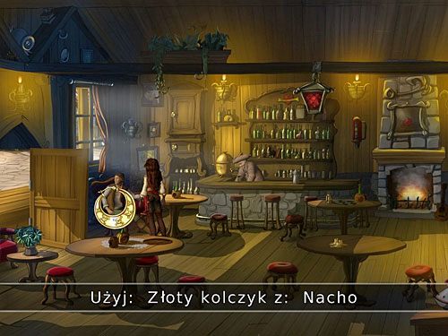 Maszeruj do karczmy i siedzącemu przy stoliku Nacho wręcz złoty kolczyk zakupiony u Sanchy - Nowi członkowie załogi - Nacho (2) - 5 - Ocalić Elizabeth - Kapitan Morgane i legenda Złotego Żółwia - poradnik do gry