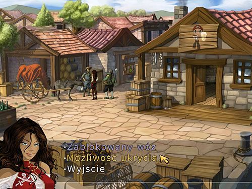 Powróciwszy do doków, zagadnij pamiętnego woźnicę z oślim zaprzęgiem, stojącego nieopodal karczmy - Ocalić Elizabeth (1) - 5 - Ocalić Elizabeth - Kapitan Morgane i legenda Złotego Żółwia - poradnik do gry