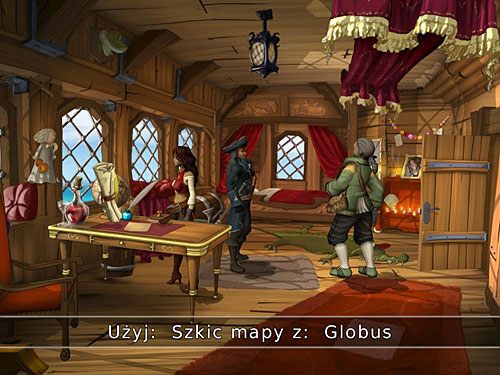 Następnie porównaj ów szkic z globusem - Morgane zlokalizuje rzeczoną wyspę na mapie świata - Wyspa Tannera (1) - 6 - Wyspa Tannera - Kapitan Morgane i legenda Złotego Żółwia - poradnik do gry