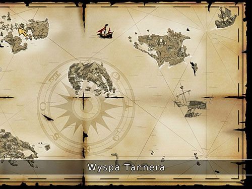 Maszeruj do doków, gdzie wejdź na pokład Uroczej Panny i zaordynuj rejs na Wyspę Tannera, którą wybierz na mapie (u góry po lewej) - Przykre wspomnienia (1) - 6 - Wyspa Tannera - Kapitan Morgane i legenda Złotego Żółwia - poradnik do gry