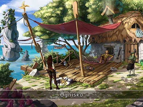 Obadaj ognisko znajdujące się przy platformie, nad którą buja się Buck - Rozpal ognisko - 6 - Wyspa Tannera - Kapitan Morgane i legenda Złotego Żółwia - poradnik do gry