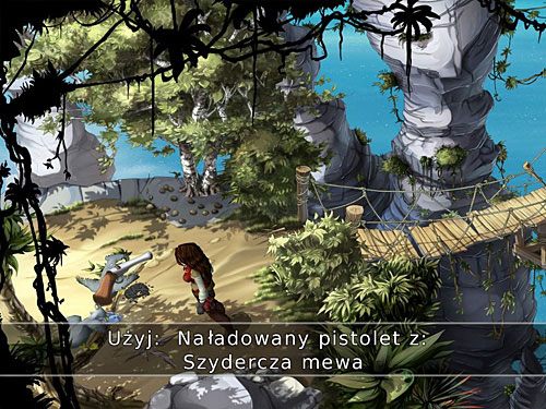 Pamiętasz mewy walczące o kawałek ryby przy drugim z wiszących mostów - Prawdziwy posiłek - 6 - Wyspa Tannera - Kapitan Morgane i legenda Złotego Żółwia - poradnik do gry