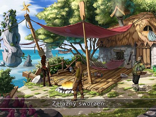 Wracaj pod dom Bucka i weź leżący na lewo od ogniska żelazny sworzeń - Prawdziwy posiłek - 6 - Wyspa Tannera - Kapitan Morgane i legenda Złotego Żółwia - poradnik do gry