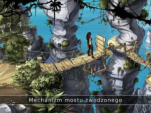 Kiedy pomaszerujesz dalej drugim z wiszących mostów, dojdziesz do miejsca, gdzie trzeba opuścić most zwodzony - Napraw most zwodzony - 6 - Wyspa Tannera - Kapitan Morgane i legenda Złotego Żółwia - poradnik do gry