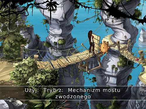 Oczywiście biegnij na most zwodzony i napraw jego mechanizm, wstawiając weń niezbędny trybik - Napraw most zwodzony - 6 - Wyspa Tannera - Kapitan Morgane i legenda Złotego Żółwia - poradnik do gry