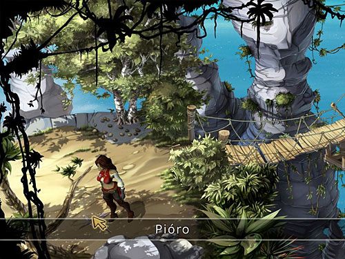 Pozytywny rezultat przyniesie połaskotanie Diego piórkiem, które znajdziesz nieopodal miejsca, gdzie mewy walczyły o kawałek ryby - Obudź Diego - 6 - Wyspa Tannera - Kapitan Morgane i legenda Złotego Żółwia - poradnik do gry