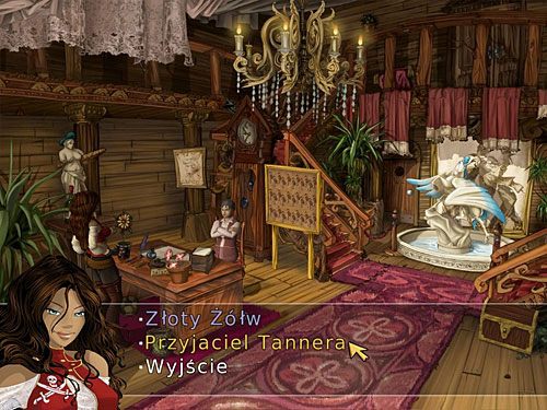 Maszeruj stamtąd do rezydencji gubernatora, gdzie wypytaj pannę Brown o przyjaciela Tannera (możesz też pokazać kobiecie żółwie berło) - Przyjaciel Tannera (1) - 7 - Odnaleźć przyjaciela - Kapitan Morgane i legenda Złotego Żółwia - poradnik do gry