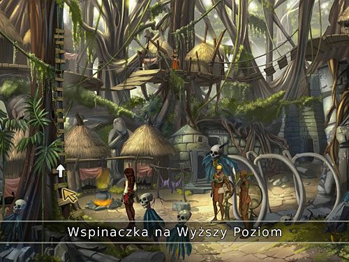 Przejdź nieco w lewo i po drabince sznurowej wespnij się na wyższy poziom wioski - Dwóch wodzów - 7 - Odnaleźć przyjaciela - Kapitan Morgane i legenda Złotego Żółwia - poradnik do gry