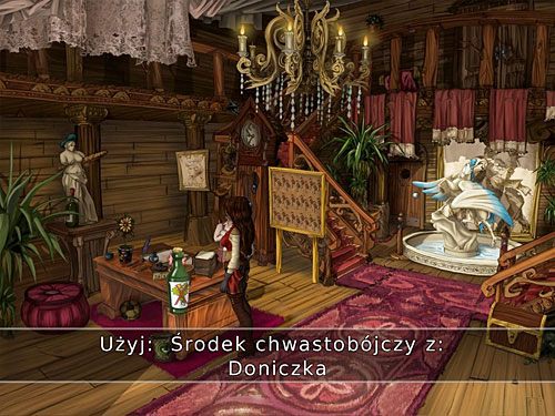 Maszeruj do rezydencji burmistrza i niepostrzeżenie skrop nim stojące w doniczce na biurku panny Brown kwiaty Caba - Kwiaty Caba - 7 - Odnaleźć przyjaciela - Kapitan Morgane i legenda Złotego Żółwia - poradnik do gry