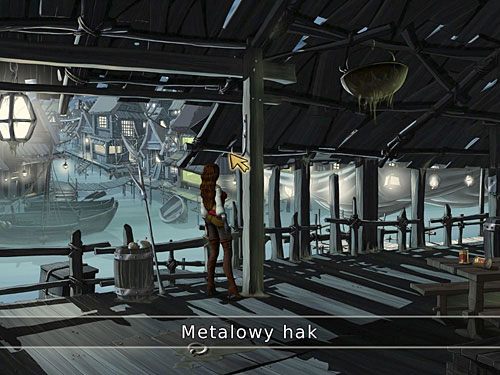 W tym celu wróć do doków i ze słupa na pomoście wyciągnij metalowy hak - Pozostałe składniki - 7 - Odnaleźć przyjaciela - Kapitan Morgane i legenda Złotego Żółwia - poradnik do gry