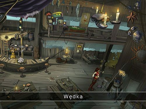 Teraz udaj się do karczmy, gdzie przy ścianie po prawej stoi wędka - Nocny patrol - 8 - Francuska dzielnica - Kapitan Morgane i legenda Złotego Żółwia - poradnik do gry