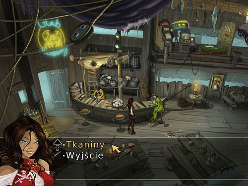 Wypytaj Pierre'a o rzeczone tkaniny, dowiesz się, że związane z nimi dokumenty znajdują się w biurze gubernatora, a konkretnie w jego sejfie, kombinację do którego Drake wymyślił na bazie swego otoczenia - Przesyłka z tkaninami - 8 - Francuska dzielnica - Kapitan Morgane i legenda Złotego Żółwia - poradnik do gry