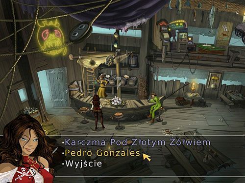 Maszeruj do karczmy i poinformuj o tym Pierre'a - Przesyłka z tkaninami - 8 - Francuska dzielnica - Kapitan Morgane i legenda Złotego Żółwia - poradnik do gry