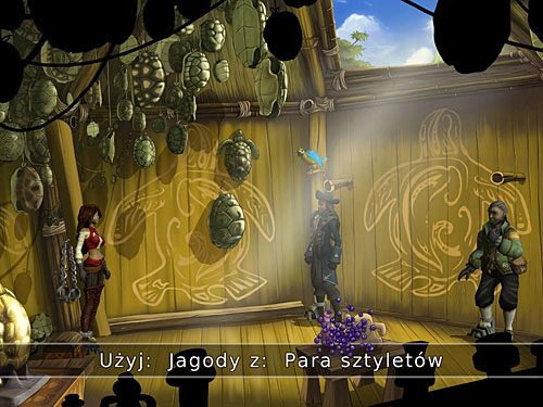 W tym celu w ekwipunku użyj gwizdka na ikonce symbolizującej Wuja Eduardo - Kajdany - 9 - Wyspa Żółwi - Kapitan Morgane i legenda Złotego Żółwia - poradnik do gry