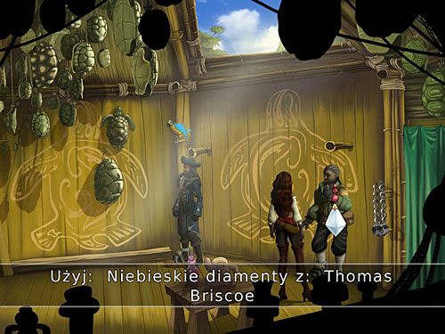 Pokaż je Briscoe (to jedyny moment, kiedy można to zrobić, gdy Morgane ucieknie z chaty, nie nadarzy się już taka sposobność i zadanie to pozostanie niezaliczone), upewnisz się, że biżuteria Elizabeth właśnie została odnaleziona - Skradzione klejnoty - 9 - Wyspa Żółwi - Kapitan Morgane i legenda Złotego Żółwia - poradnik do gry