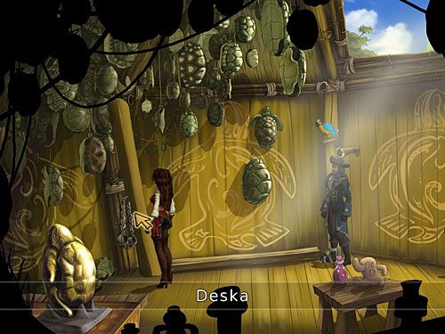 Zabierz zatem stojącą w lewym rogu deskę oraz wiszące przy niej kajdany - Wielka ucieczka - 9 - Wyspa Żółwi - Kapitan Morgane i legenda Złotego Żółwia - poradnik do gry