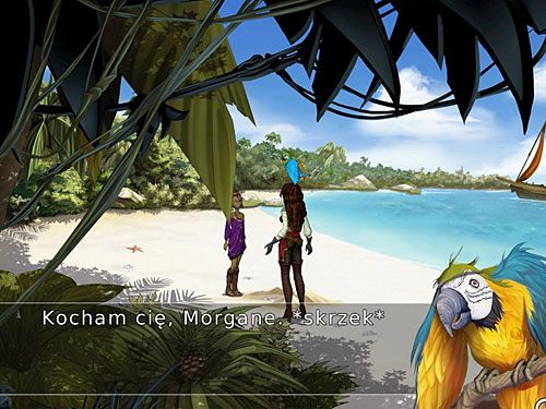 By ją przekonać, przywołaj gwizdkiem Wuja Eduardo (w ekwipunku kliknij gwizdkiem na ikonce symbolizującej papugę) - Udowodnij swoją niewinność - 9 - Wyspa Żółwi - Kapitan Morgane i legenda Złotego Żółwia - poradnik do gry