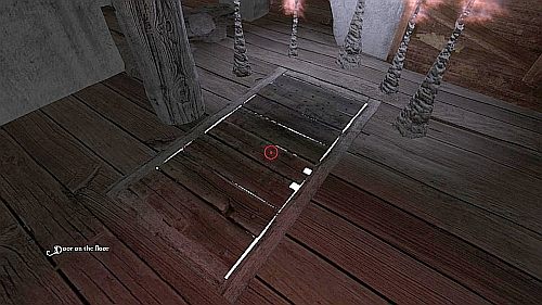 Podejdź do świecącego na czerwono znaku na ścianie (gleaming goddes) i użyj na nim miski z krwią (blood filled bowl) - Przechodzimy na strych | Opis przejścia Anna - Anna - poradnik do gry