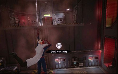 Kawałek dalej dotrzesz do dziury, którą musisz przeskoczyć - 01 - Oscorp Is Your Friend - Opis przejścia - Niesamowity Spider-Man - poradnik do gry