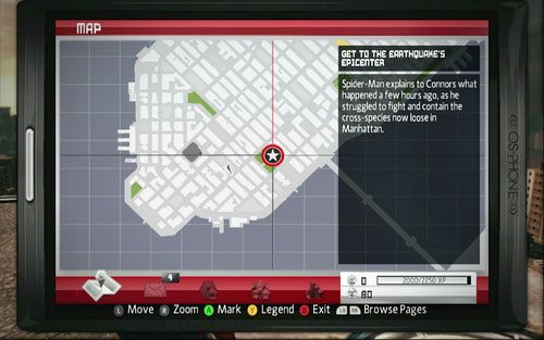 Po wysłuchaniu tego, co ma do powiedzenie Gwen, sprawdź swój telefon (BACK) - 01 - Oscorp Is Your Friend - Opis przejścia - Niesamowity Spider-Man - poradnik do gry