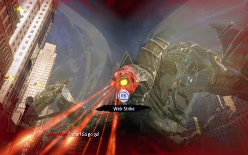 Podczas drugiej części walki, twoim celem będą oczy przeciwnika - 01 - Oscorp Is Your Friend - Opis przejścia - Niesamowity Spider-Man - poradnik do gry