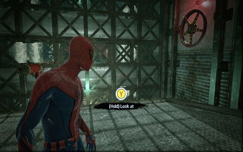 Kawałek dalej zobaczysz podtopiony tunel - 04 - The Thrill of the Hunt - kanały - Opis przejścia - Niesamowity Spider-Man - poradnik do gry