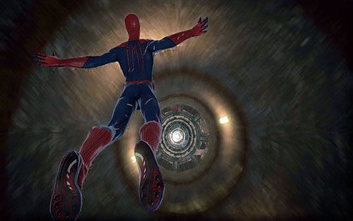 Wejdź za nią do środka, a następnie skocz w dół - 04 - The Thrill of the Hunt - zmutowana bestia - Opis przejścia - Niesamowity Spider-Man - poradnik do gry