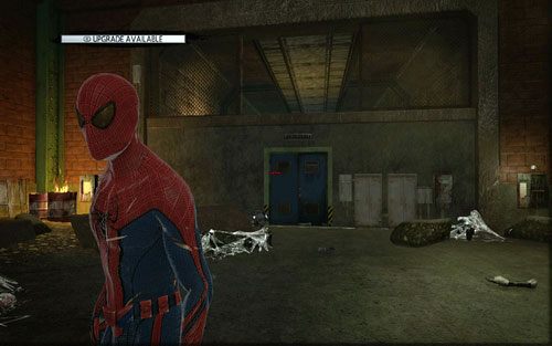 Gdy dotrzesz do końca, przeskocz przez dziurę nad drzwiami - 04 - The Thrill of the Hunt - zmutowana bestia - Opis przejścia - Niesamowity Spider-Man - poradnik do gry