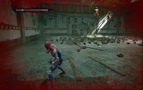 Walka z nim wygląda identycznie jak wcześniej, tylko tym razem nie możesz pozostawać zbyt długo na ziemi, gdyż będziesz atakowany przez olbrzymie stada szczurów - 04 - The Thrill of the Hunt - zmutowana bestia - Opis przejścia - Niesamowity Spider-Man - poradnik do gry