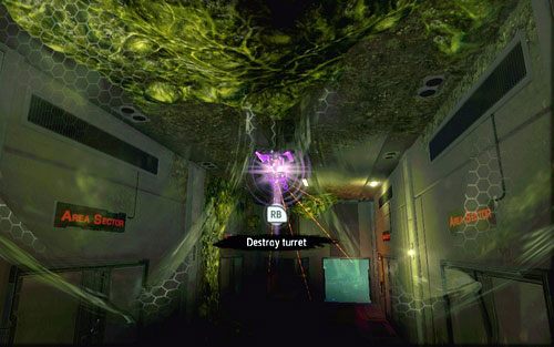 Zniszcz je szybko w znany sposób, a następnie pozbądź się wiszącej pod sufitem wieżyczki - 06 - Smythe Strikes Back - lasery i promienie - Opis przejścia - Niesamowity Spider-Man - poradnik do gry