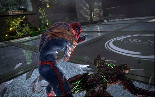 Gdy skończysz, ponownie wróć na ścianę (LB) - 06 - Smythe Strikes Back - lasery i promienie - Opis przejścia - Niesamowity Spider-Man - poradnik do gry