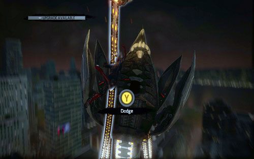 Gdy uda ci ją zablokować, wróg ucieknie pod ziemię, żeby następnie wykonać błyskawiczny atak - 06 - Smythe Strikes Back - lasery i promienie - Opis przejścia - Niesamowity Spider-Man - poradnik do gry