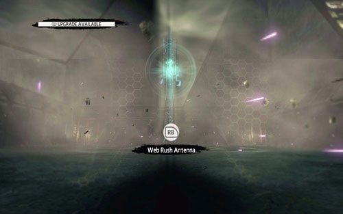 Ostatnie co będziesz musiał zrobić, to użyć Web Rusha na stojącej przed tobą antenie, a następnie szybko wciskać B - 06 - Smythe Strikes Back - lasery i promienie - Opis przejścia - Niesamowity Spider-Man - poradnik do gry