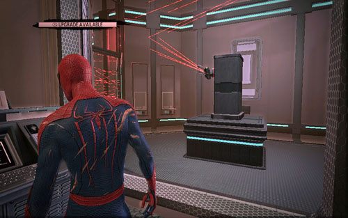 Pojawią się wtedy wieżyczki strażnicze, które musisz zniszczyć - 07 - Spidey to the Rescue - człowiek-skorpion - Opis przejścia - Niesamowity Spider-Man - poradnik do gry