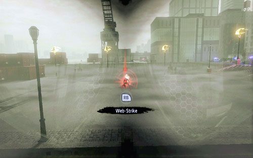 Aby go pokonać, wykonuj szybie Web Rushe w kierunku przeciwnika, uderzaj go 2-3 razy, a następnie wracaj szybko na jedną z latarni - 07 - Spidey to the Rescue - człowiek-skorpion - Opis przejścia - Niesamowity Spider-Man - poradnik do gry