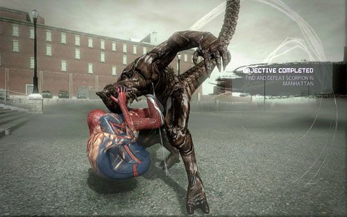 W ten sposób powinna przebiegać cała walka - 07 - Spidey to the Rescue - człowiek-skorpion - Opis przejścia - Niesamowity Spider-Man - poradnik do gry