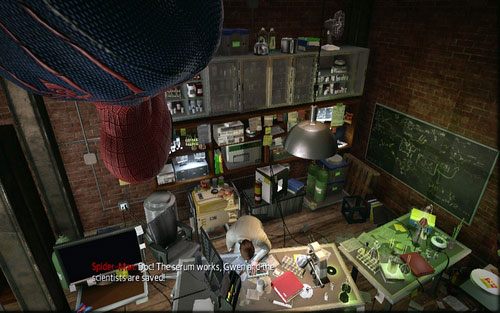 Aby zakończyć misję, wróć do apartamentu porozmawiać z profesorem - 07 - Spidey to the Rescue - człowiek-skorpion - Opis przejścia - Niesamowity Spider-Man - poradnik do gry