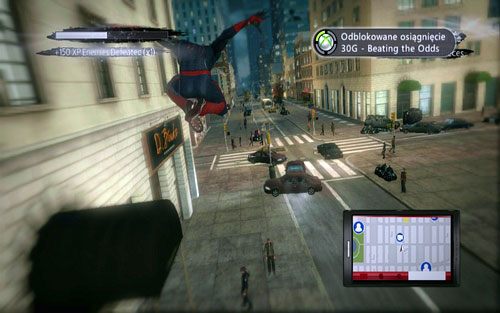 Największe niebezpieczeństwo stanowią potężne pola siła, więc zawsze staraj się uciec z nich jak najszybciej - 09 - The Spider-Slayer - Opis przejścia - Niesamowity Spider-Man - poradnik do gry