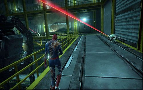 Przejdź na drugą stronę, a następnie skieruj się do dużej zbitej szyby - 10 - Spider-Man No More! - reaktor - Opis przejścia - Niesamowity Spider-Man - poradnik do gry