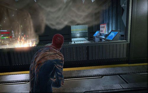 Wskocz do pomieszczenia za nią i wyjdź na korytarza - 10 - Spider-Man No More! - reaktor - Opis przejścia - Niesamowity Spider-Man - poradnik do gry