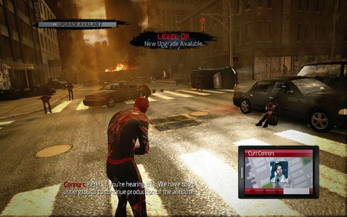 Wydostaniesz się w ten sposób na zewnątrz i zobaczysz wywołany przez maszyny kataklizm - 10 - Spider-Man No More! - reaktor - Opis przejścia - Niesamowity Spider-Man - poradnik do gry