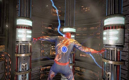 Na początku wylądujesz wewnątrz robota, a twoim zadaniem będzie zniszczenie jego zasilania - 11 - If This Be My Destiny - Opis przejścia - Niesamowity Spider-Man - poradnik do gry