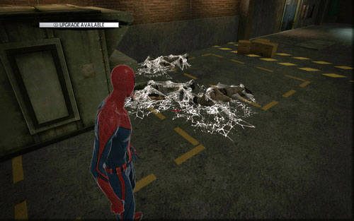 Za pojazdem skręć w prawo i pokonując grupkę mutantów, przedostań się na drugą stronę pomieszczenia - 1 - Train Docking Station - Misje dodatkowe - Niesamowity Spider-Man - poradnik do gry