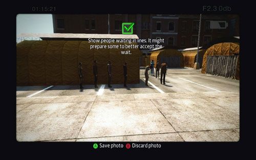 Zrób zdjęcie ludzi stojących w kolejce przy jednym z baraków - Photo Articles - Zadania poboczne - Niesamowity Spider-Man - poradnik do gry