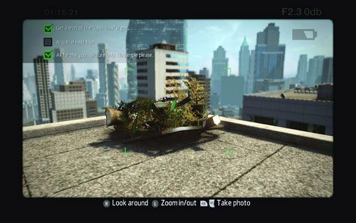 Na drugiej fotografii powinno znaleźć się leżące obok gniazdo - Photo Articles - Zadania poboczne - Niesamowity Spider-Man - poradnik do gry